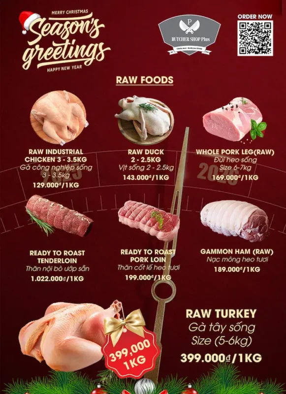 MENU RAWS - BUTCHERSHOP PLUS