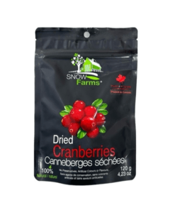 SNOW FARMS DRIED CRANBERRIES 120G - Nam Việt Quất Khô Snow Farms 120g