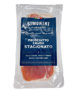 PROSCIUTTO CRUDO STAGIONATO SLICED 80G (SIMONINI) - Thịt Lợn Muối Simonini
