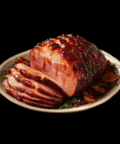 SMOKED HONEY GLAZED HAM BONELESS - Đùi Heo Muối Sốt Mật Ong (Nạc)