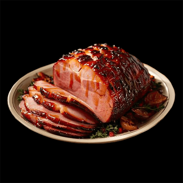 SMOKED HONEY GLAZED HAM BONELESS - Đùi Heo Muối Sốt Mật Ong (Nạc)