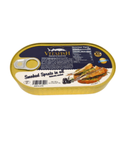 VITAFISH PREMIUM SMOKED HERRING IN OIL 190G - Cá Trích Hun Khói Ngâm Dầu Vitafish 190g