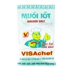 VISACHEF IODIZED SALT 200G - Muối Tinh I-Ốt Visachef 200G (Xanh Lá)