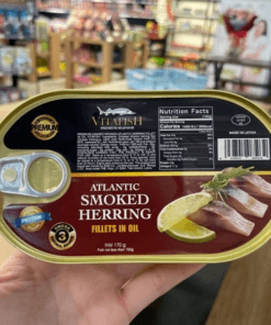 GLAVPRODUCT SMOKED HERRING IN OIL WITH LEMON 175G - Cá Trích Hun Khói Ngâm Dầu Chanh Glavproduct 175g
