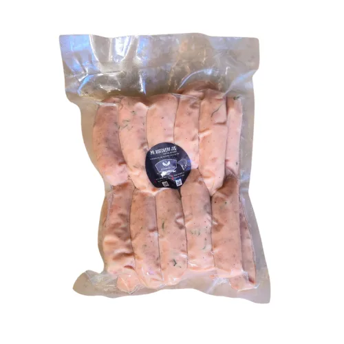 CHICKEN & LIME LEAF SAUSAGE 100G - Xúc Xích Gà Lá Chanh 100g